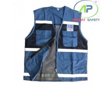 Áo phản quang Chi lê  (Màu Xanh lơ)